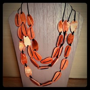 Orange Shell necklace